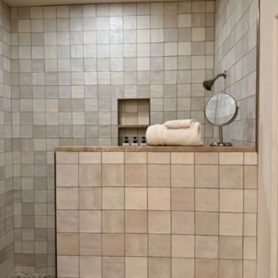 custom shower tiles square 