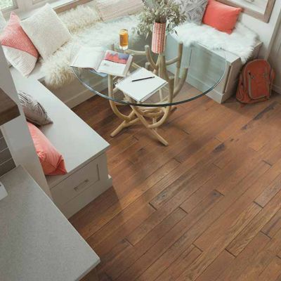 hardwood flooring in a stylish kitchen dining nook in Tacoma WA